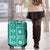 Fiji Masi All Teal Luggage Cover Tapa Pattern - Polynesian Pride