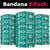 Fiji Masi All Teal Neck Gaiter Tapa Pattern - Polynesian Pride