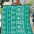 Fiji Masi All Teal Quilt Tapa Pattern - Polynesian Pride