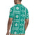 Fiji Masi All Teal Rugby Jersey Tapa Pattern - Polynesian Pride