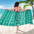 Fiji Masi All Teal Sarong Tapa Pattern - Polynesian Pride