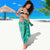 Fiji Masi All Teal Sarong Tapa Pattern - Polynesian Pride