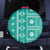 Fiji Masi All Teal Spare Tire Cover Tapa Pattern - Polynesian Pride