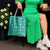 Fiji Masi All Teal Tote Bag Tapa Pattern - Polynesian Pride