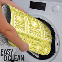 Fiji Masi All Yellow Bathroom Set Tapa Pattern - Polynesian Pride