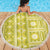 Fiji Masi All Yellow Beach Blanket Tapa Pattern - Polynesian Pride