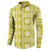 Fiji Masi All Yellow Button Sweatshirt Tapa Pattern - Polynesian Pride