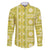 Fiji Masi All Yellow Family Matching Puletasi and Hawaiian Shirt Tapa Pattern - Polynesian Pride