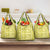 Fiji Masi All Yellow Grocery Bag Tapa Pattern - Polynesian Pride