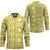 Fiji Masi All Yellow Hockey Jersey Tapa Pattern - Polynesian Pride
