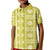 Fiji Masi All Yellow Kid Polo Shirt Tapa Pattern - Polynesian Pride