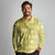 Fiji Masi All Yellow Long Sleeve Polo Shirt Tapa Pattern - Polynesian Pride