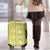 Fiji Masi All Yellow Luggage Cover Tapa Pattern - Polynesian Pride