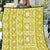 Fiji Masi All Yellow Quilt Tapa Pattern - Polynesian Pride