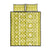 Fiji Masi All Yellow Quilt Bed Set Tapa Pattern - Polynesian Pride