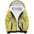Fiji Masi All Yellow Sherpa Hoodie Tapa Pattern - Polynesian Pride