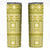 Fiji Masi All Yellow Skinny Tumbler Tapa Pattern - Polynesian Pride