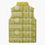 Fiji Masi All Yellow Sleeveless Puffer Jacket Tapa Pattern - Polynesian Pride