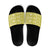 Fiji Masi All Yellow Slide Sandals Tapa Pattern - Polynesian Pride