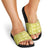 Fiji Masi All Yellow Slide Sandals Tapa Pattern - Polynesian Pride