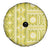Fiji Masi All Yellow Spare Tire Cover Tapa Pattern - Polynesian Pride