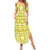 Fiji Masi All Yellow Summer Maxi Dress Tapa Pattern - Polynesian Pride