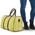 Fiji Masi All Yellow Travel Bag Tapa Pattern - Polynesian Pride