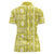 Fiji Masi All Yellow Women Polo Shirt Tapa Pattern - Polynesian Pride