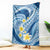 Plumeria Polynesian Blue Glitter Pattern Blanket