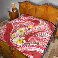Plumeria Polynesian Coral Glitter Pattern Quilt LT01 - Polynesian Pride