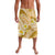 Plumeria Polynesian Gold Glitter Pattern Lavalava
