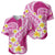 Plumeria Polynesian Pink Glitter Pattern Baseball Jersey