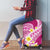Plumeria Polynesian Pink Glitter Pattern Luggage Cover