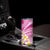 Plumeria Polynesian Pink Glitter Pattern Skinny Tumbler