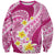 Plumeria Polynesian Pink Glitter Pattern Sweatshirt