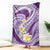 Plumeria Polynesian Purple Glitter Pattern Blanket
