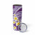 Plumeria Polynesian Purple Glitter Pattern Skinny Tumbler