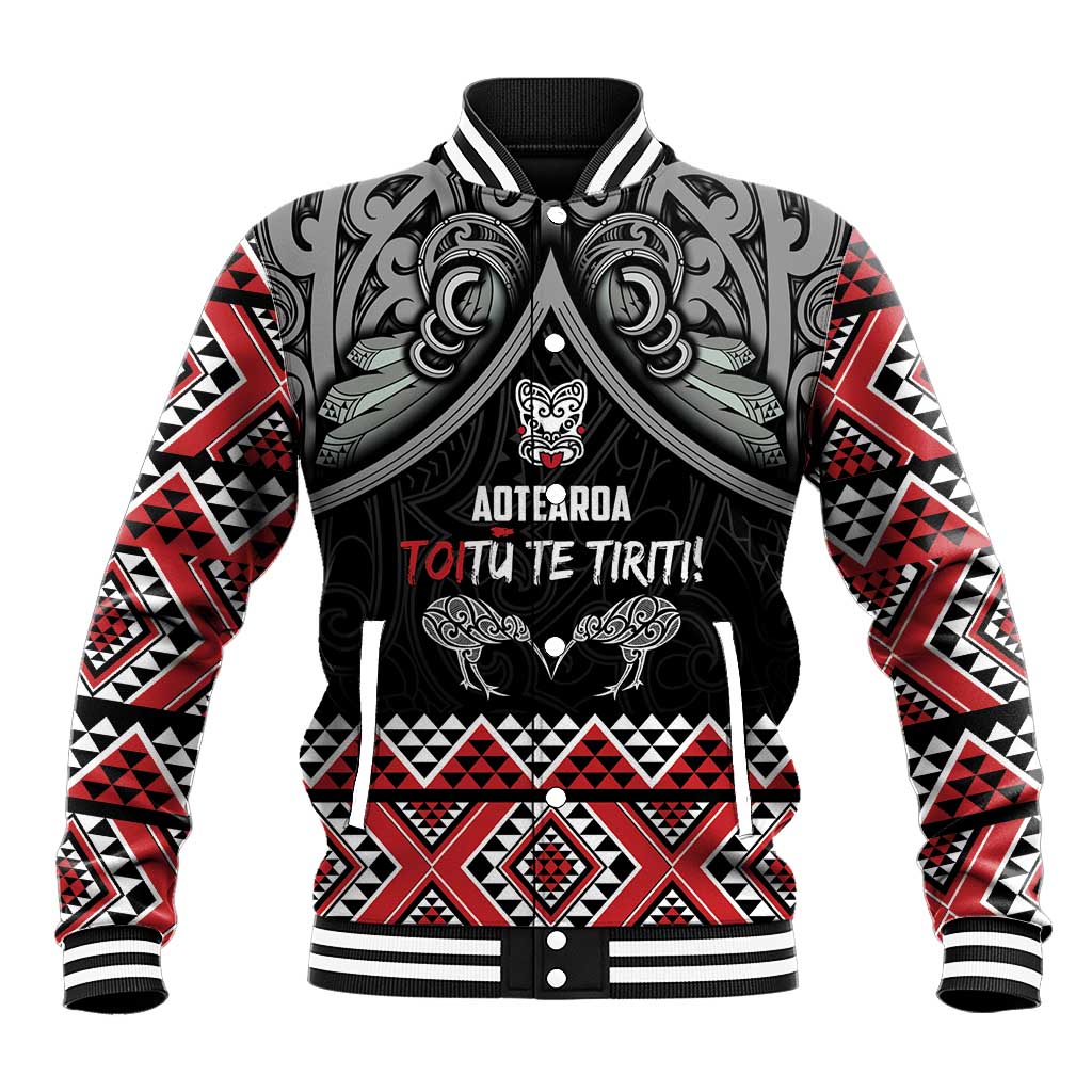 Aotearoa Toitu Te Tiriti Waitangi Baseball Jacket Proud To Be Maori