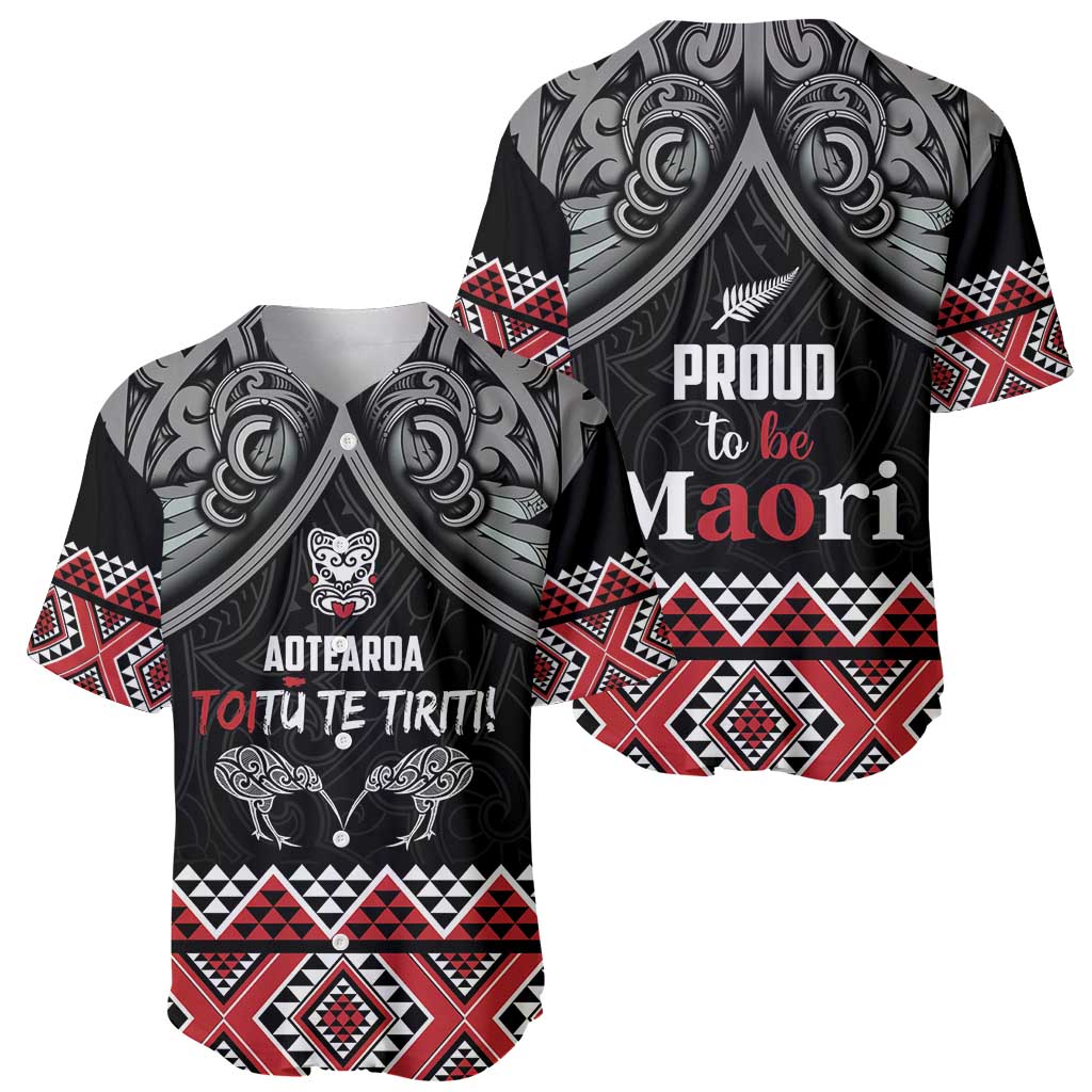 Aotearoa Toitu Te Tiriti Waitangi Baseball Jersey Proud To Be Maori LT01 - Polynesian Pride