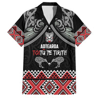 Aotearoa Toitu Te Tiriti Waitangi Family Matching Off Shoulder Maxi Dress and Hawaiian Shirt Proud To Be Maori