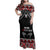 Aotearoa Toitu Te Tiriti Waitangi Family Matching Off Shoulder Maxi Dress and Hawaiian Shirt Proud To Be Maori