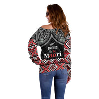 Aotearoa Toitu Te Tiriti Waitangi Off Shoulder Sweater Proud To Be Maori