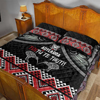 Aotearoa Toitu Te Tiriti Waitangi Quilt Bed Set Proud To Be Maori