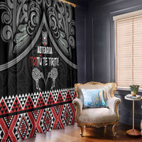 Aotearoa Toitu Te Tiriti Waitangi Window Curtain Proud To Be Maori