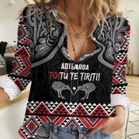 Aotearoa Toitu Te Tiriti Waitangi Women Casual Shirt Proud To Be Maori