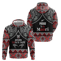 Aotearoa Toitu Te Tiriti Waitangi Zip Hoodie Proud To Be Maori LT01 - Polynesian Pride