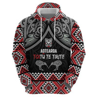 Aotearoa Toitu Te Tiriti Waitangi Zip Hoodie Proud To Be Maori LT01 - Polynesian Pride