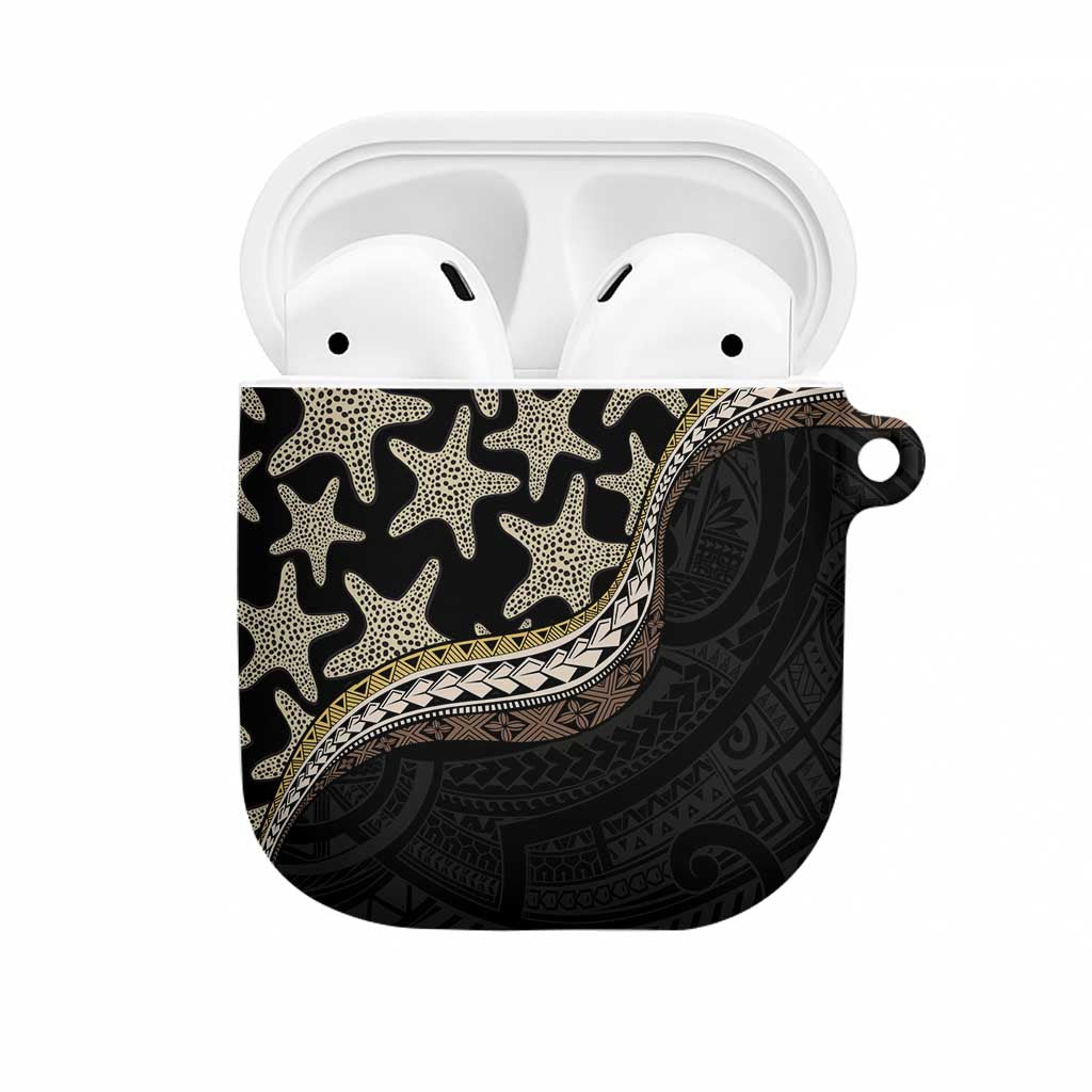 Beige Polynesian Starfish Unique Pattern AirPods Case