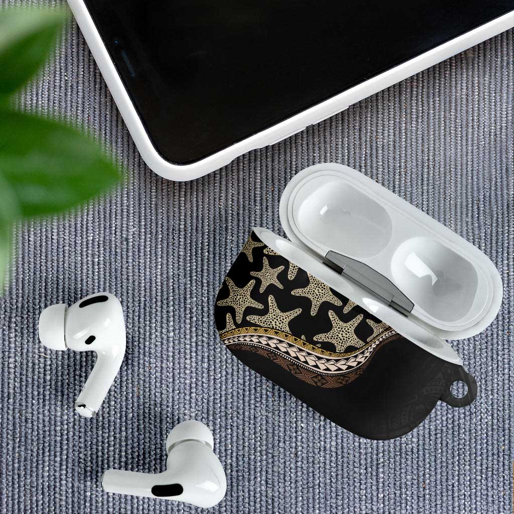 Beige Polynesian Starfish Unique Pattern AirPods Case