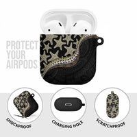 Beige Polynesian Starfish Unique Pattern AirPods Case